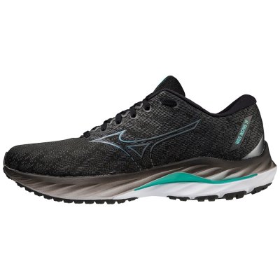 Zapatillas Para Correr Mizuno WAVE Inspire 19 Hombre Negros / Grises Oscuro / Verdes - Chile M726IJ